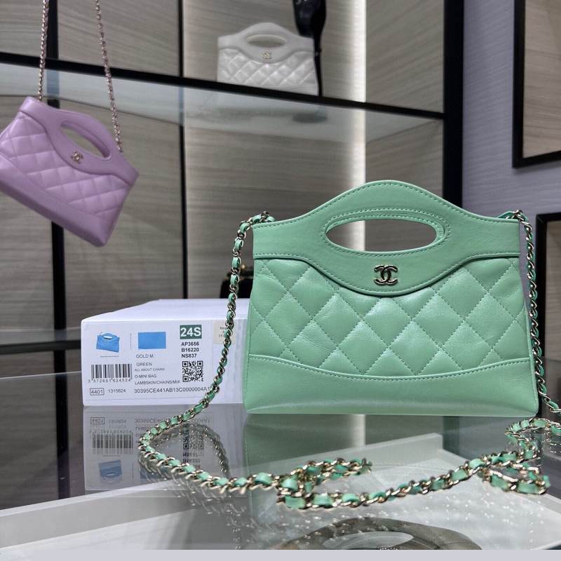 Ch*el top handle bags